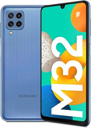 Samsung Smartphone Galaxy M32 con Pantalla Infinity-U FHD sAMOLED de 6,4 Pulgadas, 6 GB de RAM y 128 GB de Memoria Interna Ampliable, Batería de 5000 mAh y 25W Carga rápida Azul (ES Versión)