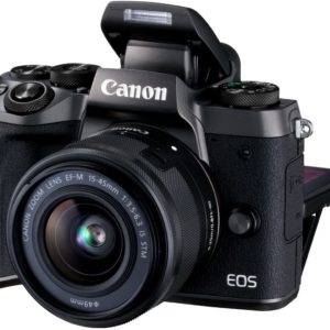 Canon EOS M5 - Kit de Cámara EVIL de 24.2 MP con objetivo EF-M 15-45 S (Pantalla Táctil DE 3.2'', DIGIC, NFC, CMOS, Bluetooth, ISO, EF Lenses, Remote Shooting, Full HD, WiFi) negro